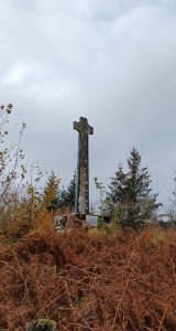 A medieval cross in the celtic style, near Oban